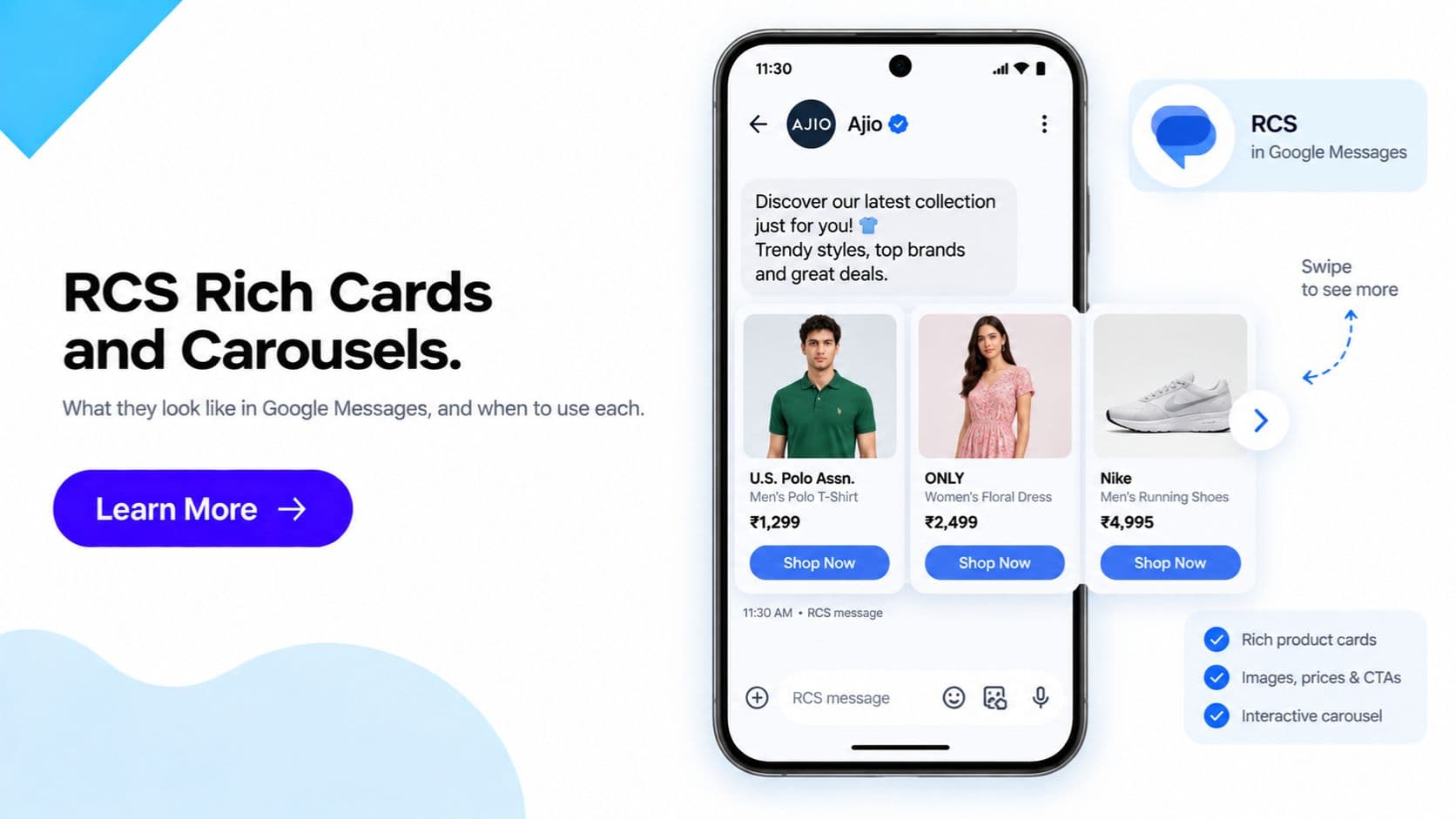 RCS Rich Cards and Carousels: What They Look Like in Practice