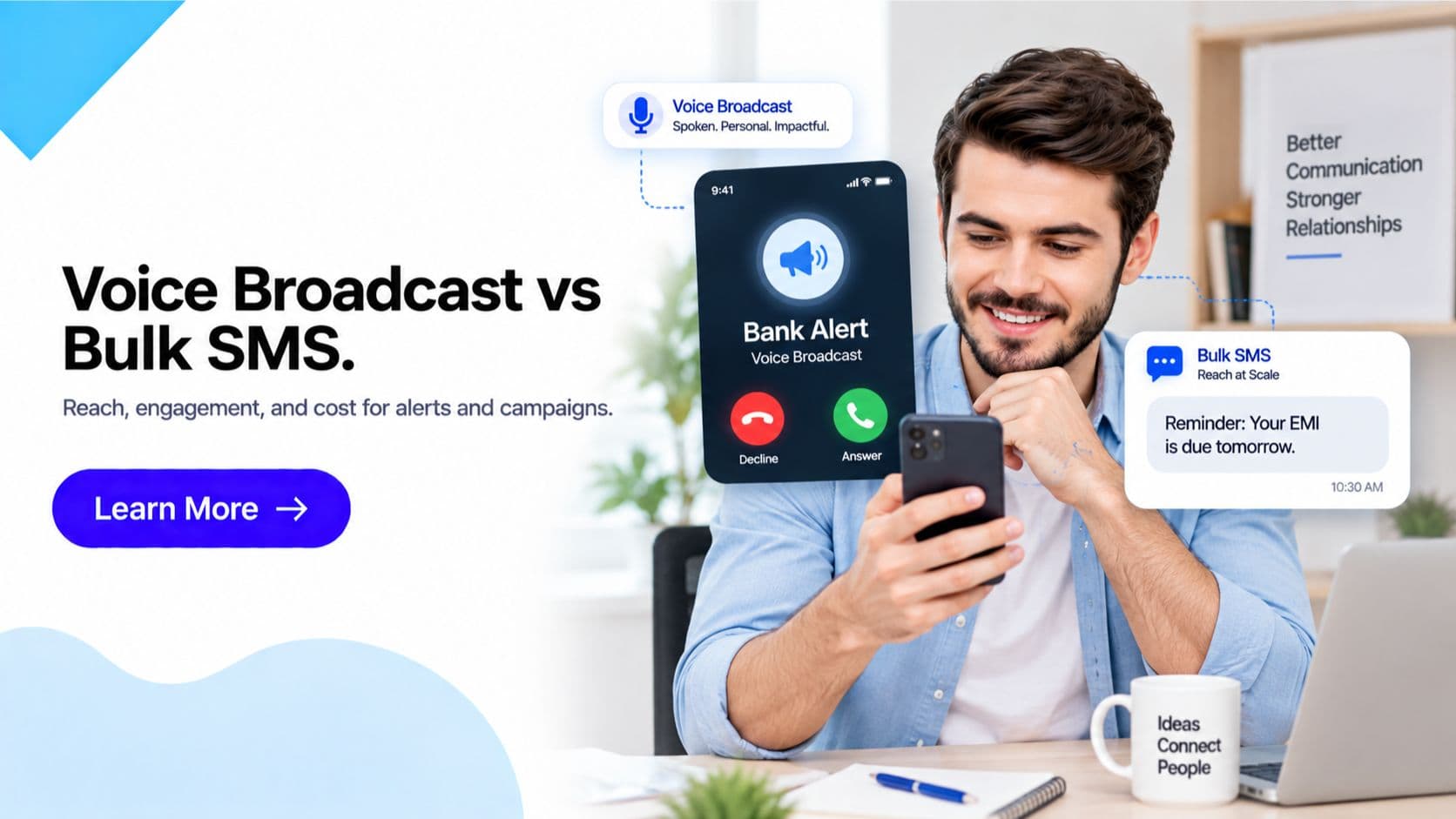 Voice Broadcast vs Bulk SMS: Which Is Better? | GCM