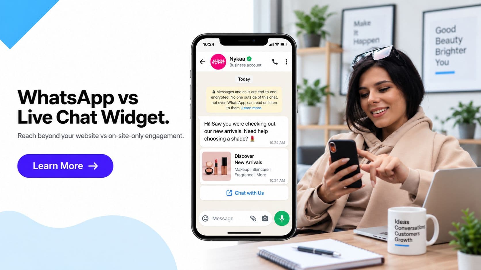 WhatsApp vs Live Chat Website Widget: Which Is Better for Your Business? | GCM