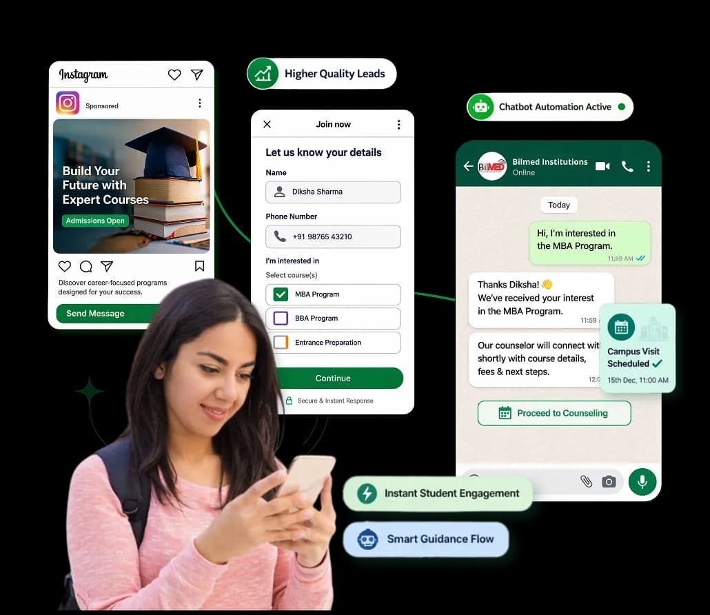 WhatsApp Business API use cases for EdTech and Coaching in Delhi