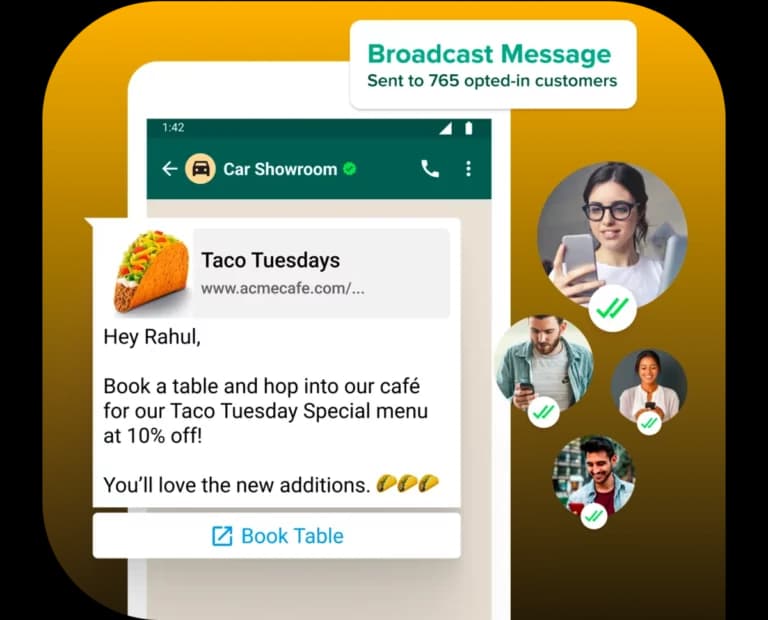 Ask a question about WhatsApp Broadcast API