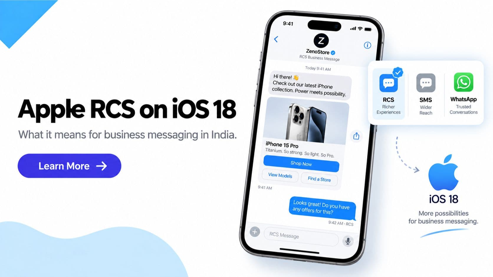 Apple RCS Support: What iOS 18 Means for Business Messaging in India
