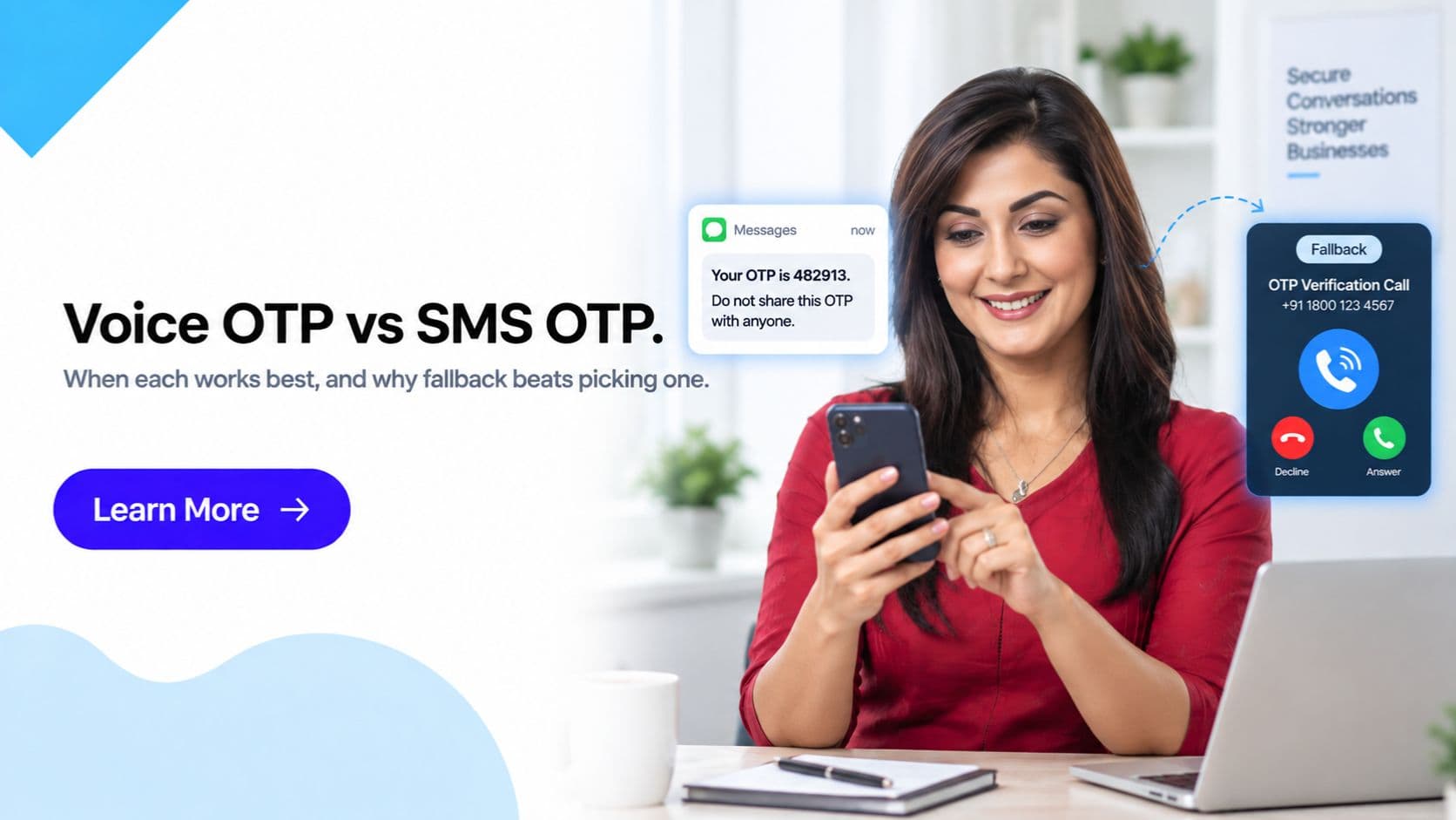 Voice OTP vs SMS OTP: When Each One Makes Sense