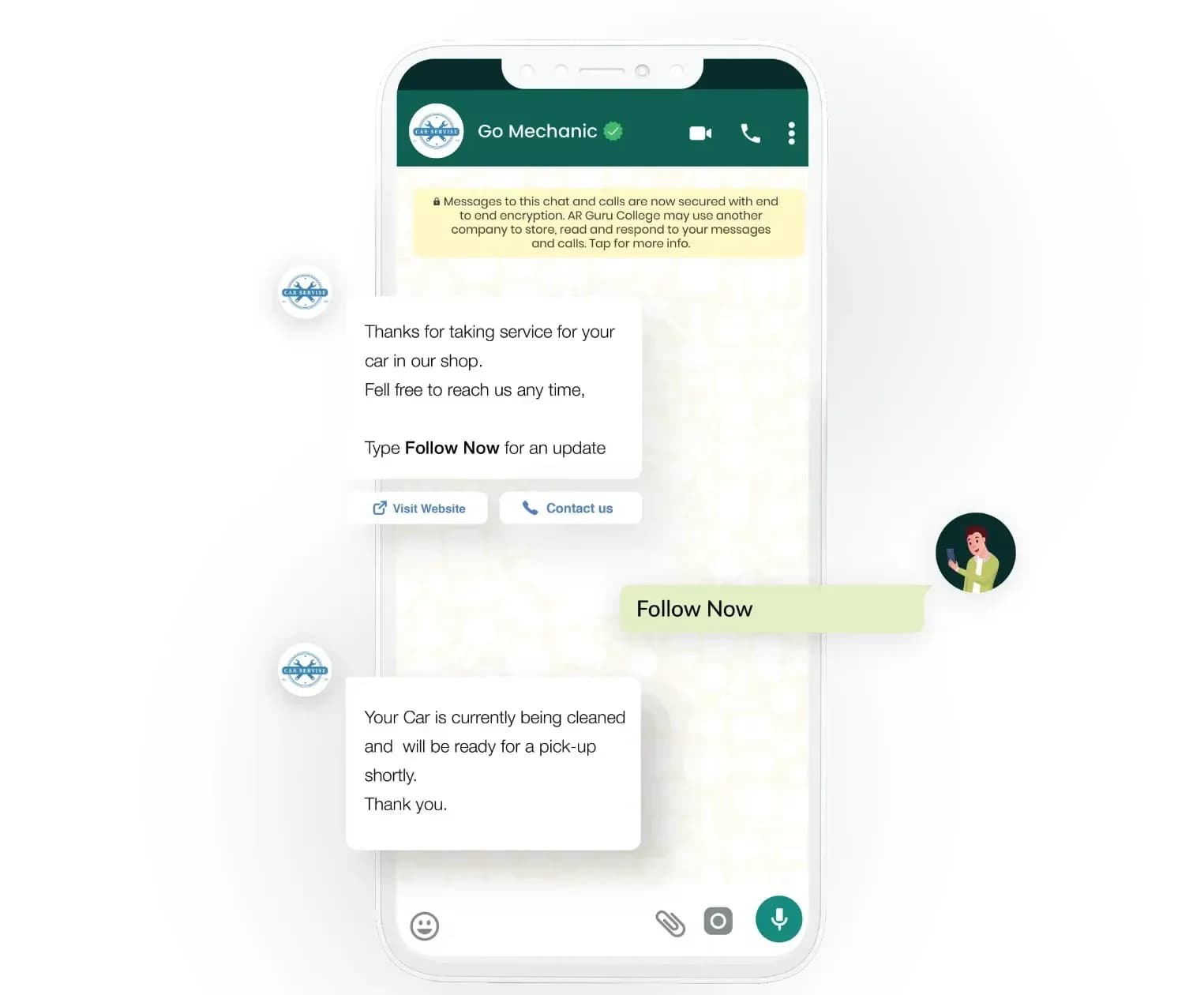 WhatsApp test drive booking preview- model brochure, variant comparison, and one-tap test drive booking