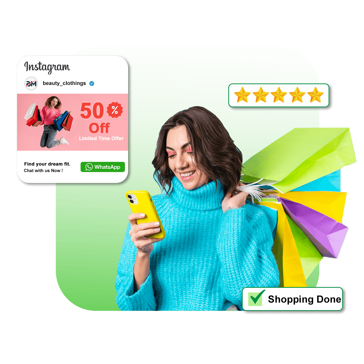 WhatsApp Business API for E-commerce- order updates, cart recovery, and D2C growth dashboard